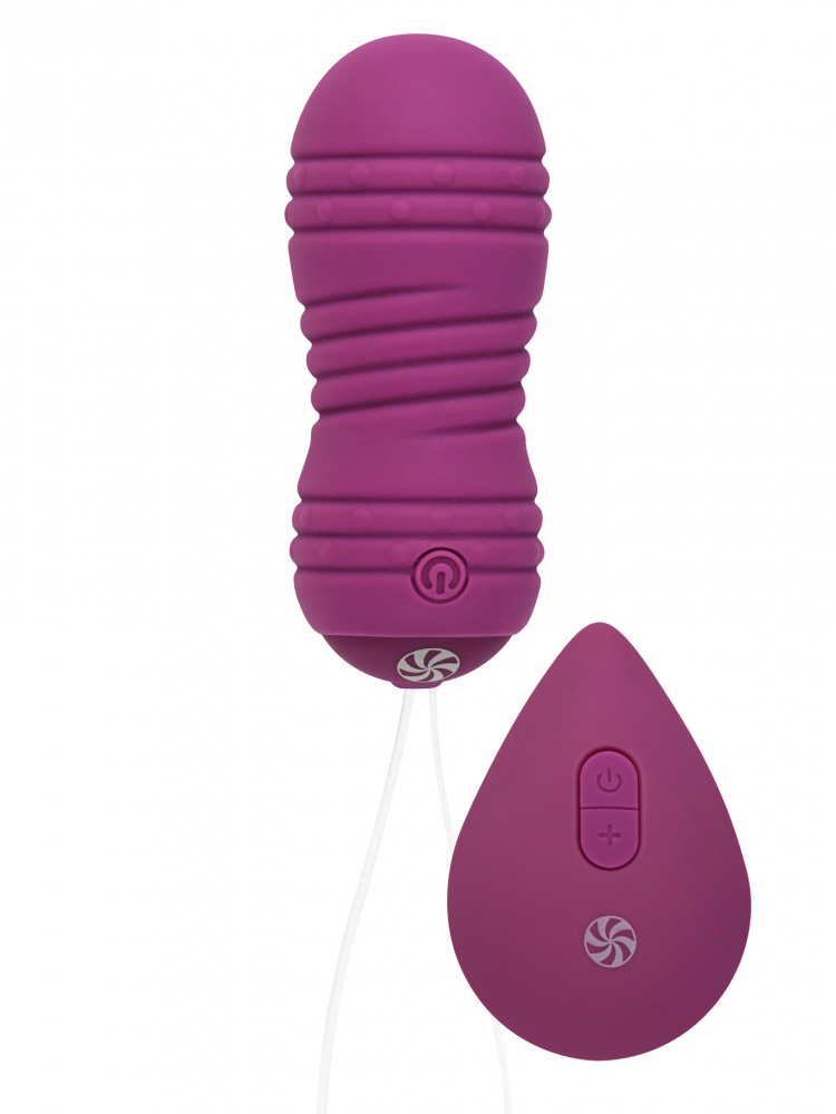 Вагинальные шарики с вибро бусинами "Lola Ray" на дистанционном управлении, фиолетовые 